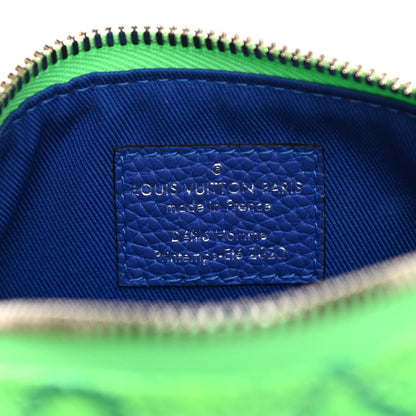 Louis Vuitton Taurillon Illusion Keepall XS Bleu Vert 6 of 10