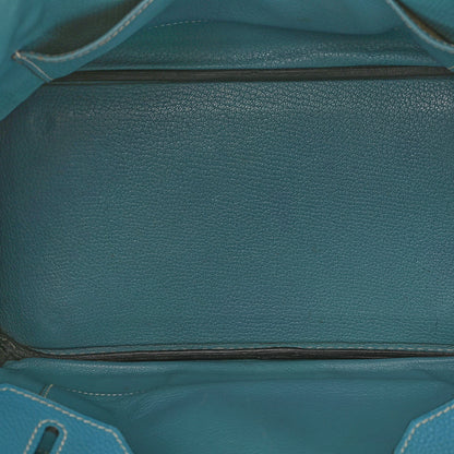 Hermes Togo Birkin 30 Blue Jean 5 of 22