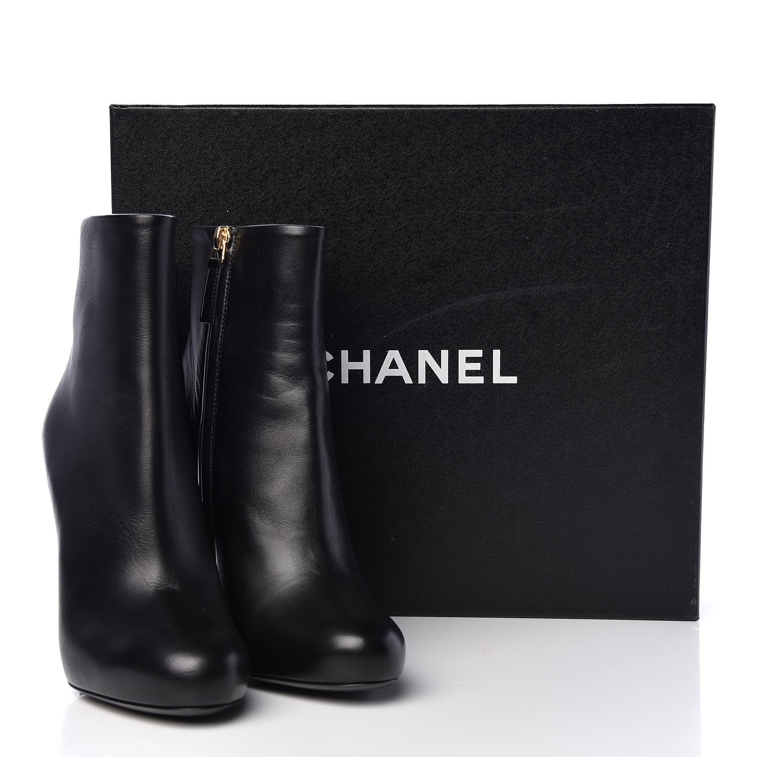 Chanel Lambskin Short Ankle Boots 36 Black 7 of 7