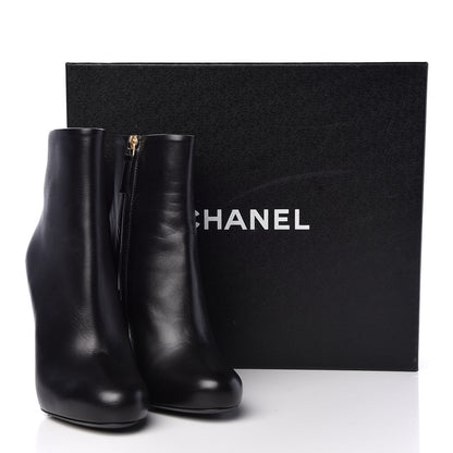Chanel Lambskin Short Ankle Boots 36 Black 7 of 7