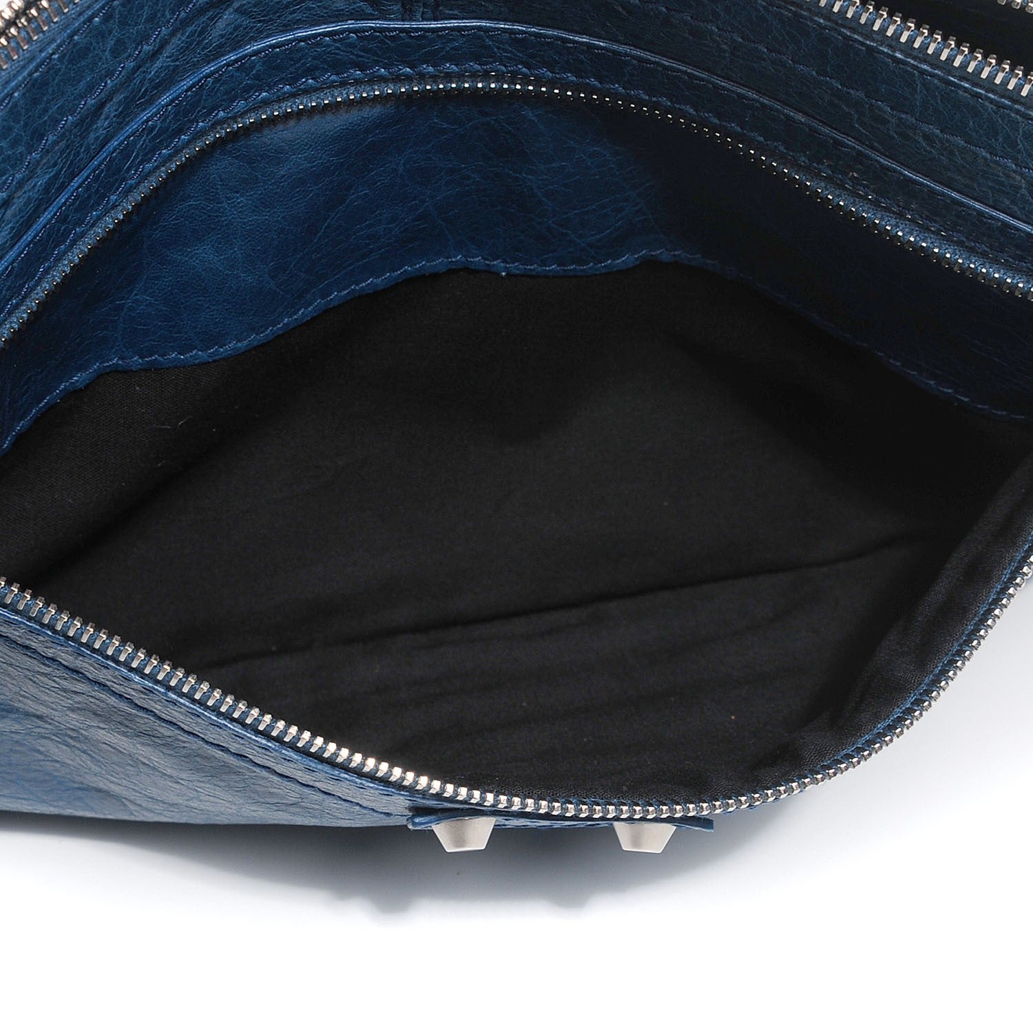 Balenciaga Agneau Arena Classic Hardware Medium Clip Bleu Mineral 9 of 11