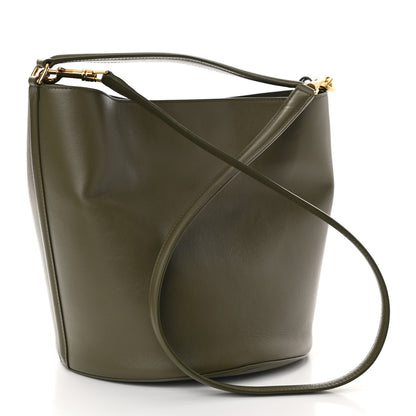Celine Smooth Calfskin Bucket 16 Bag Dark Olive 4 of 14