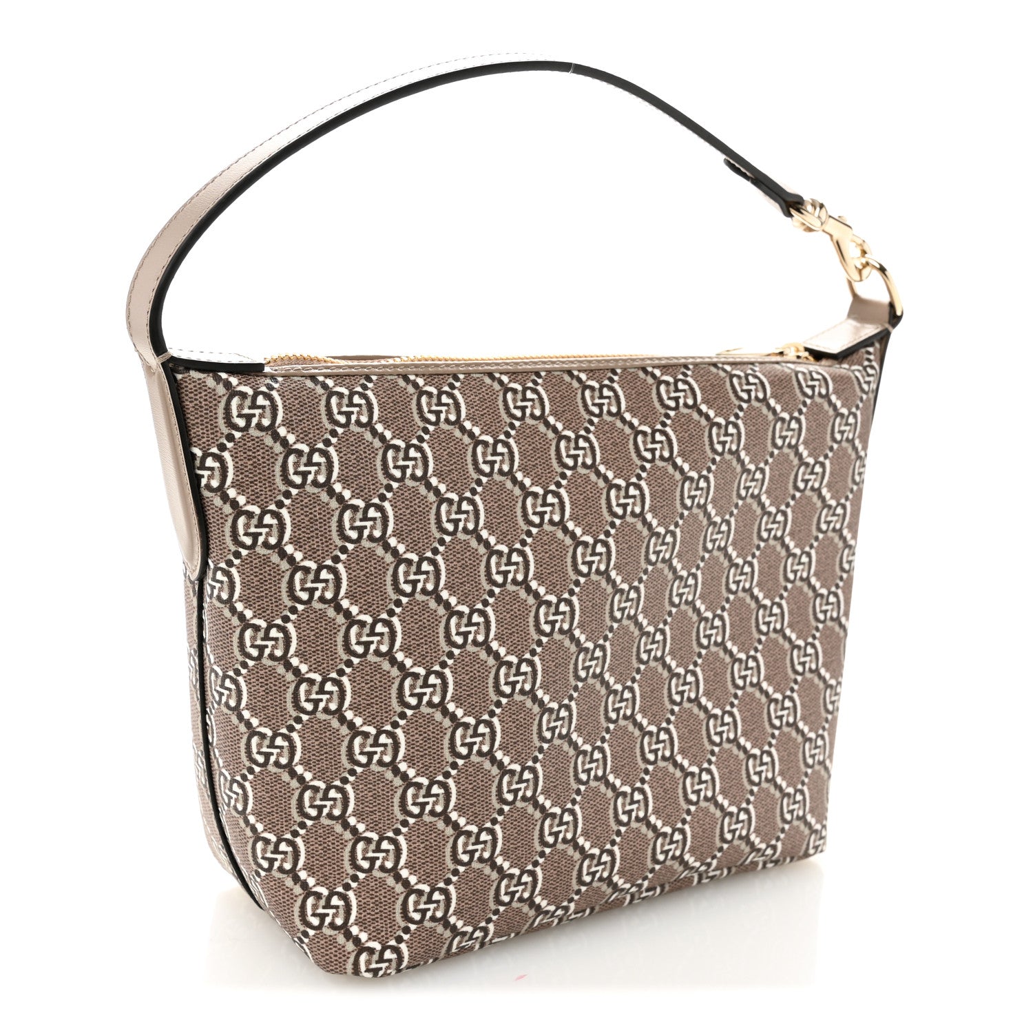 Gucci GG Shadow Monogram Super Mini Ophidia Shoulder Bag Taupe 3 of 10