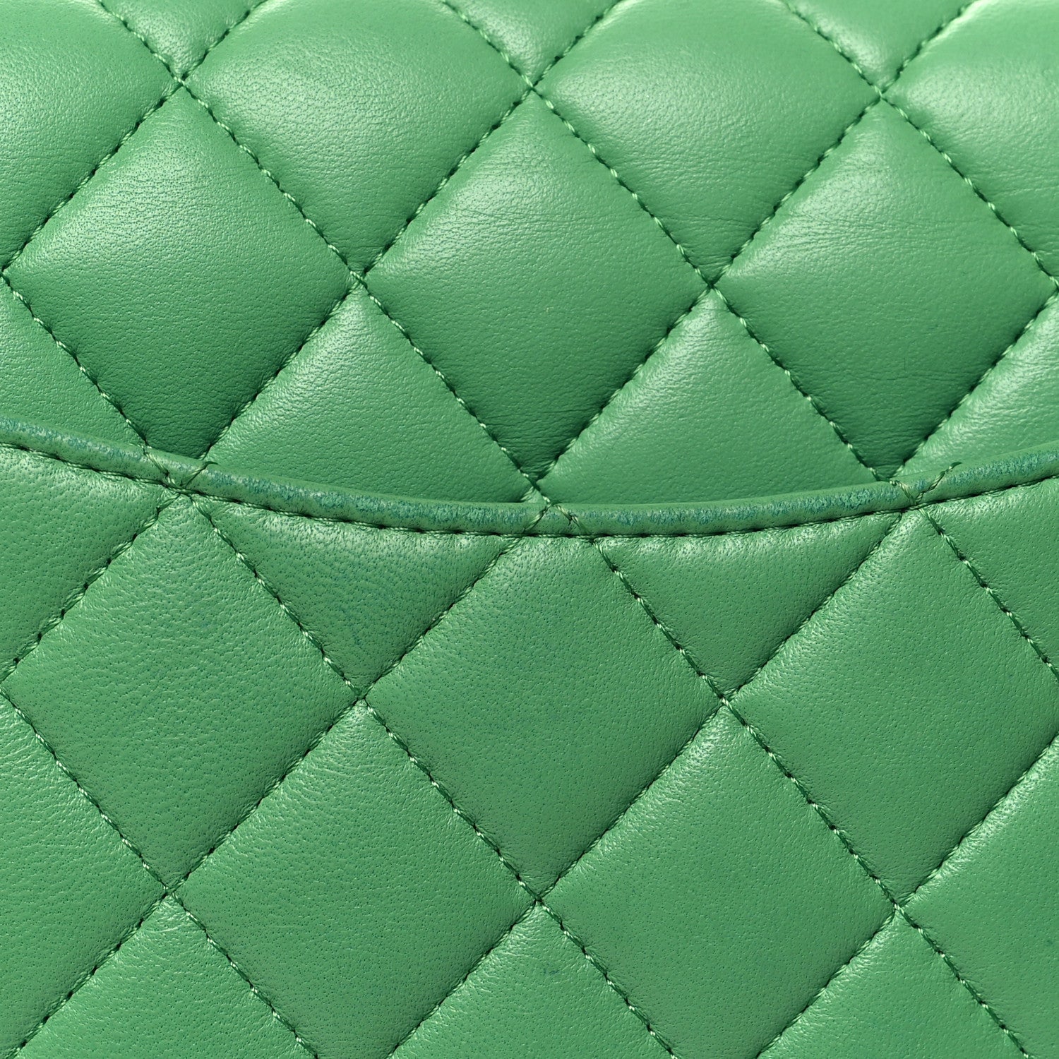 Chanel Lambskin Quilted Mini Rectangular Flap Green Blue 11 of 11
