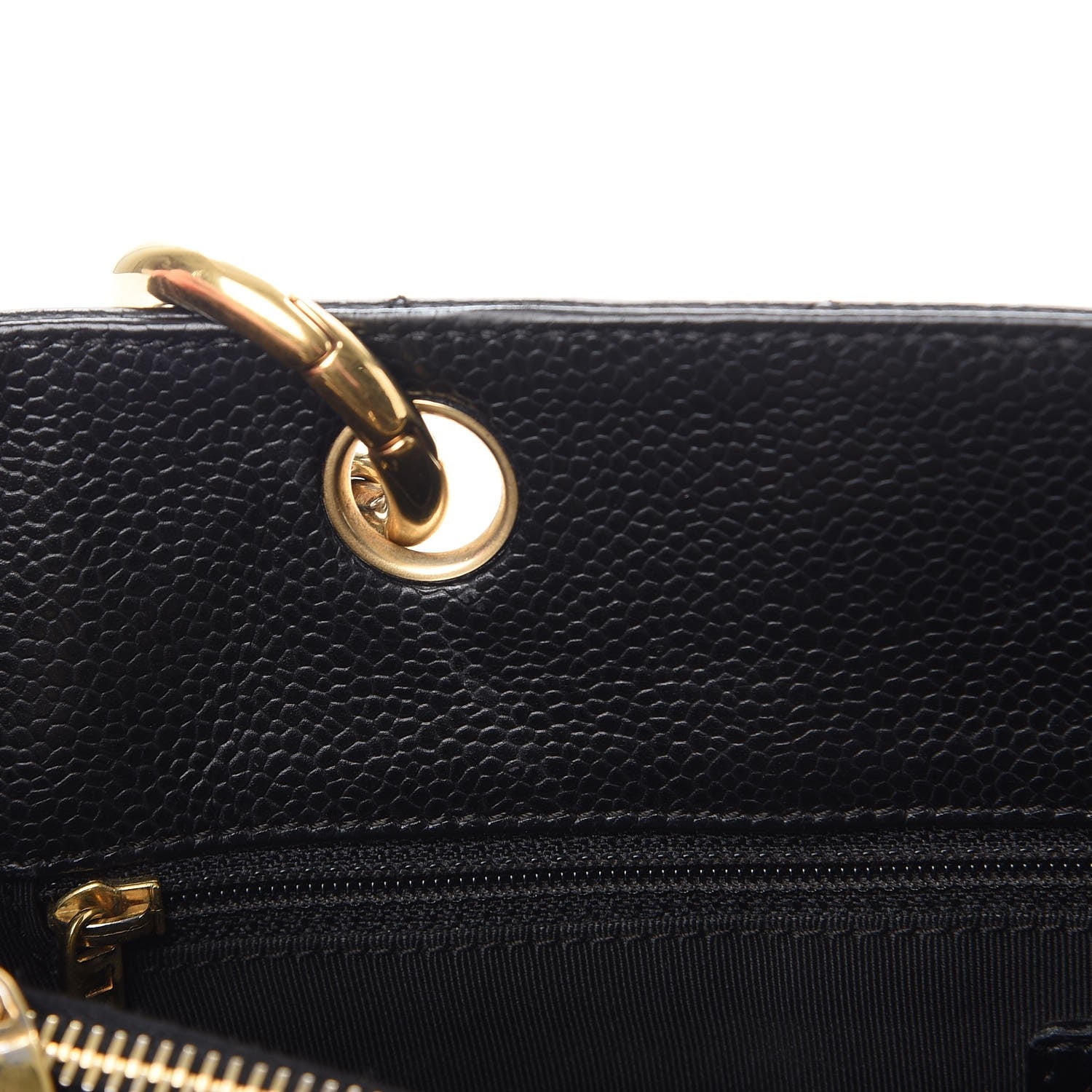 Chanel Caviar Quilted Grand Shopping Tote GST Black 8 of 14