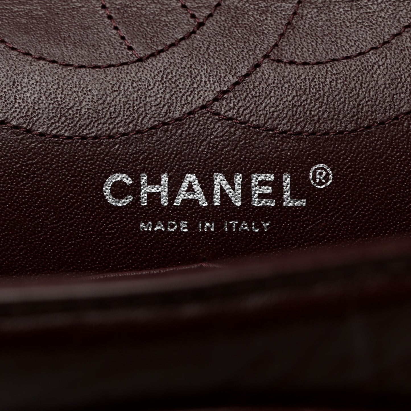 Aged Calfskin Quilted 2.55 Reissue 226 Flap Dark Burgundy
