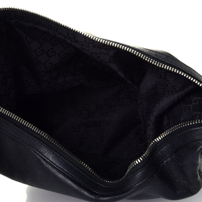 Gucci Calfskin GG Small Clasp Hobo Black 5 of 9