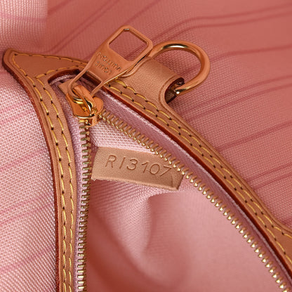 Louis Vuitton Damier Azur Delightful MM Rose Ballerine 7 of 10