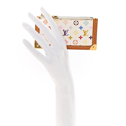 Louis Vuitton Monogram Multicolor Key Pouch White 2 of 6