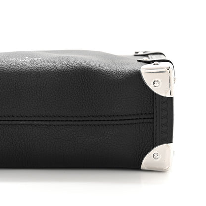 Louis Vuitton Calfskin Side Trunk MM Black 10 of 11