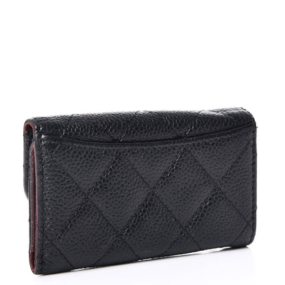 Chanel Caviar Quilted 6 Key Holder Black 3 of 11