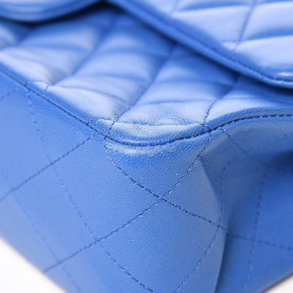 Chanel Lambskin Quilted Medium Double Flap Blue 11 of 16
