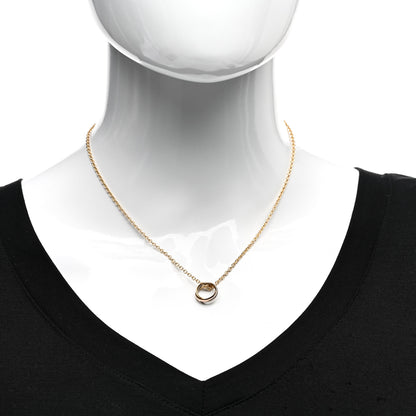 Cartier 18K Pink Yellow White Gold Baby Trinity Pendant Necklace 2 of 4