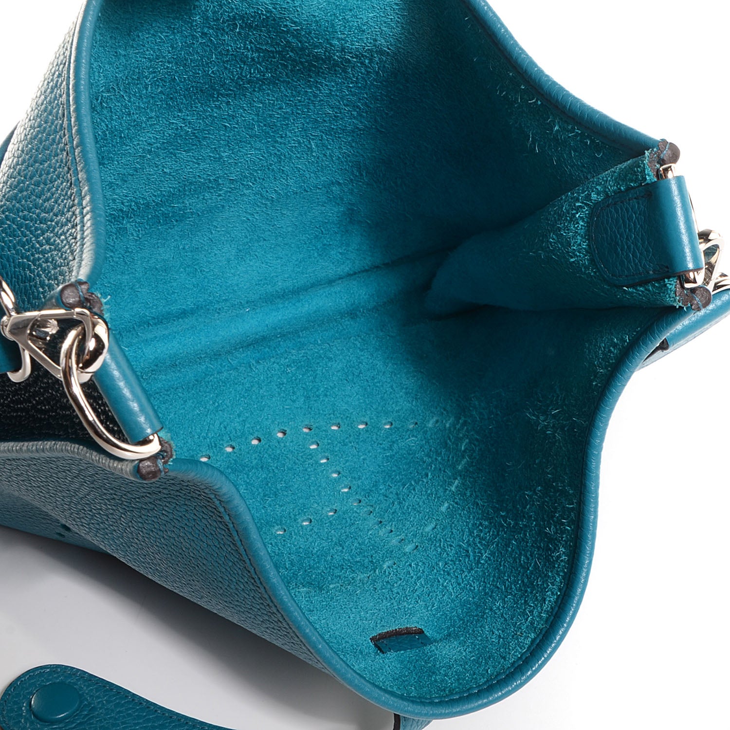 Hermes Taurillon Clemence Evelyne III PM Bleu Izmir 5 of 14