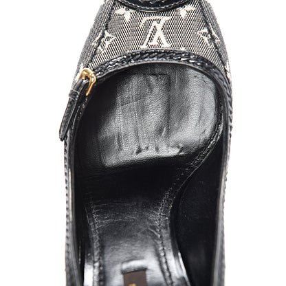Louis Vuitton Mini Monogram Luxembourg Pumps 38.5 Gris 13 of 15