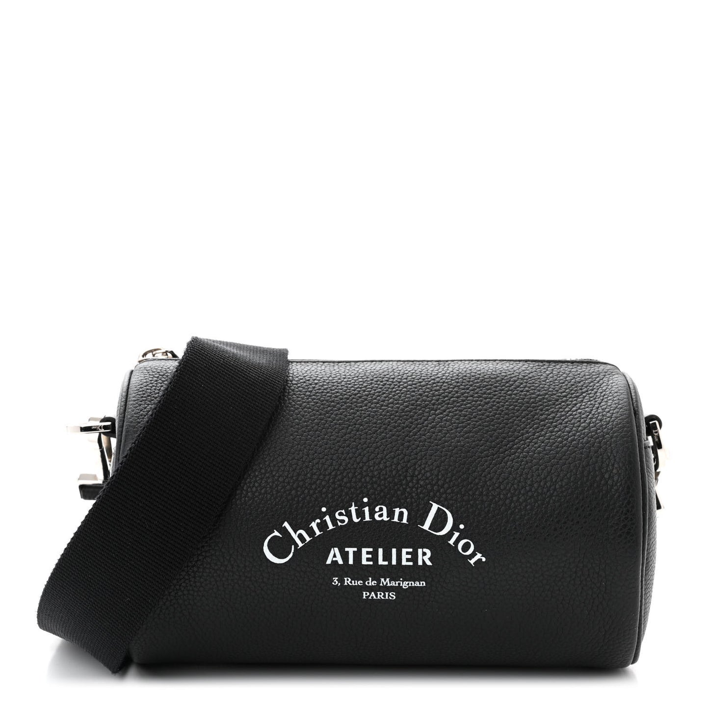 HOMME Grained Calfskin Mens Roller Pouch Black