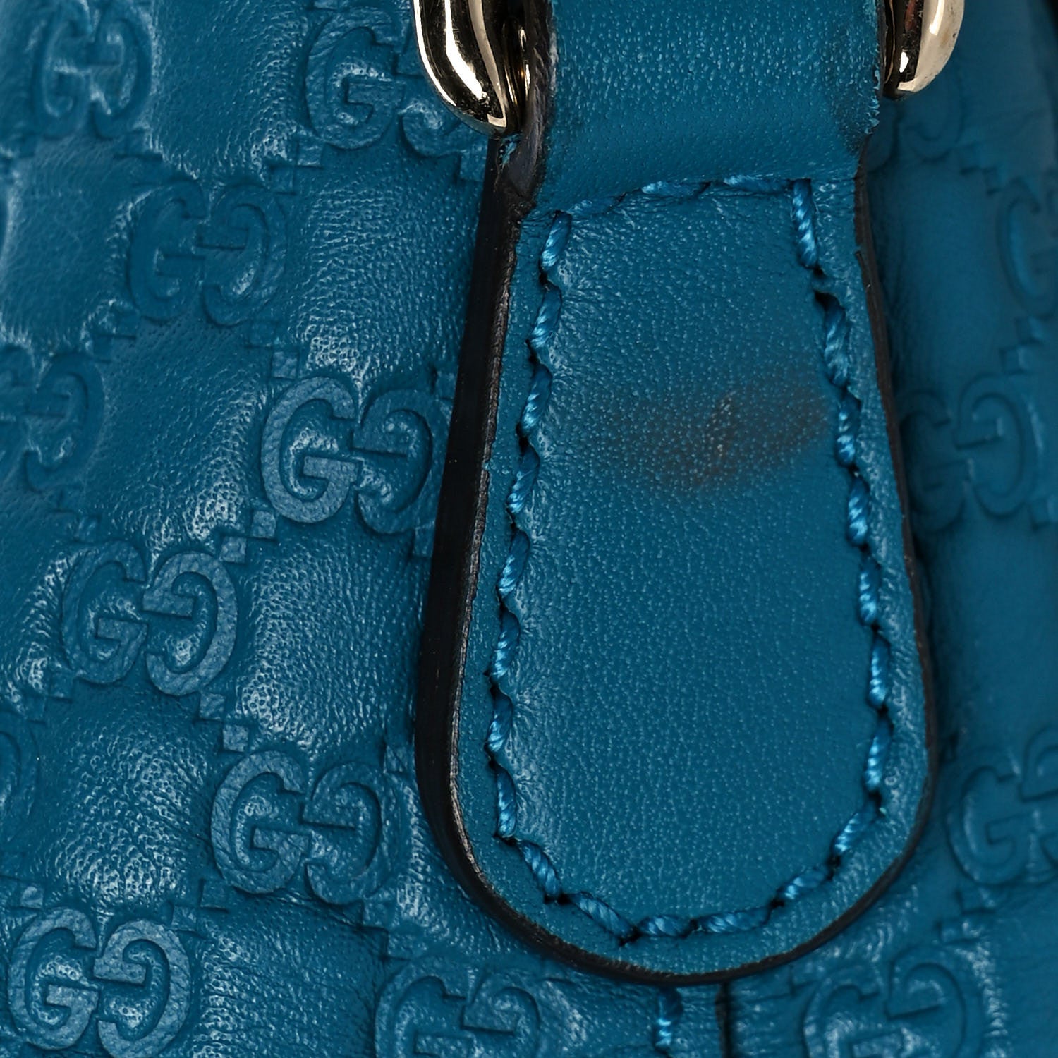 Gucci Soft Microguccissima Dome Satchel Deep Cobalt 11 of 11