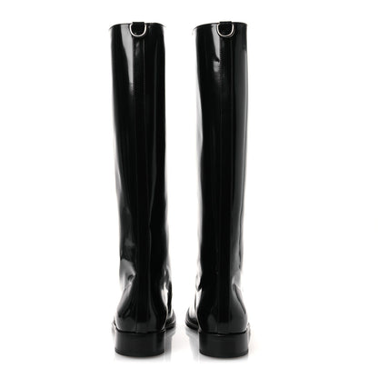 Saint Laurent Vitello Ruinart Hunt 25 Boots 38.5 Black 6 of 13