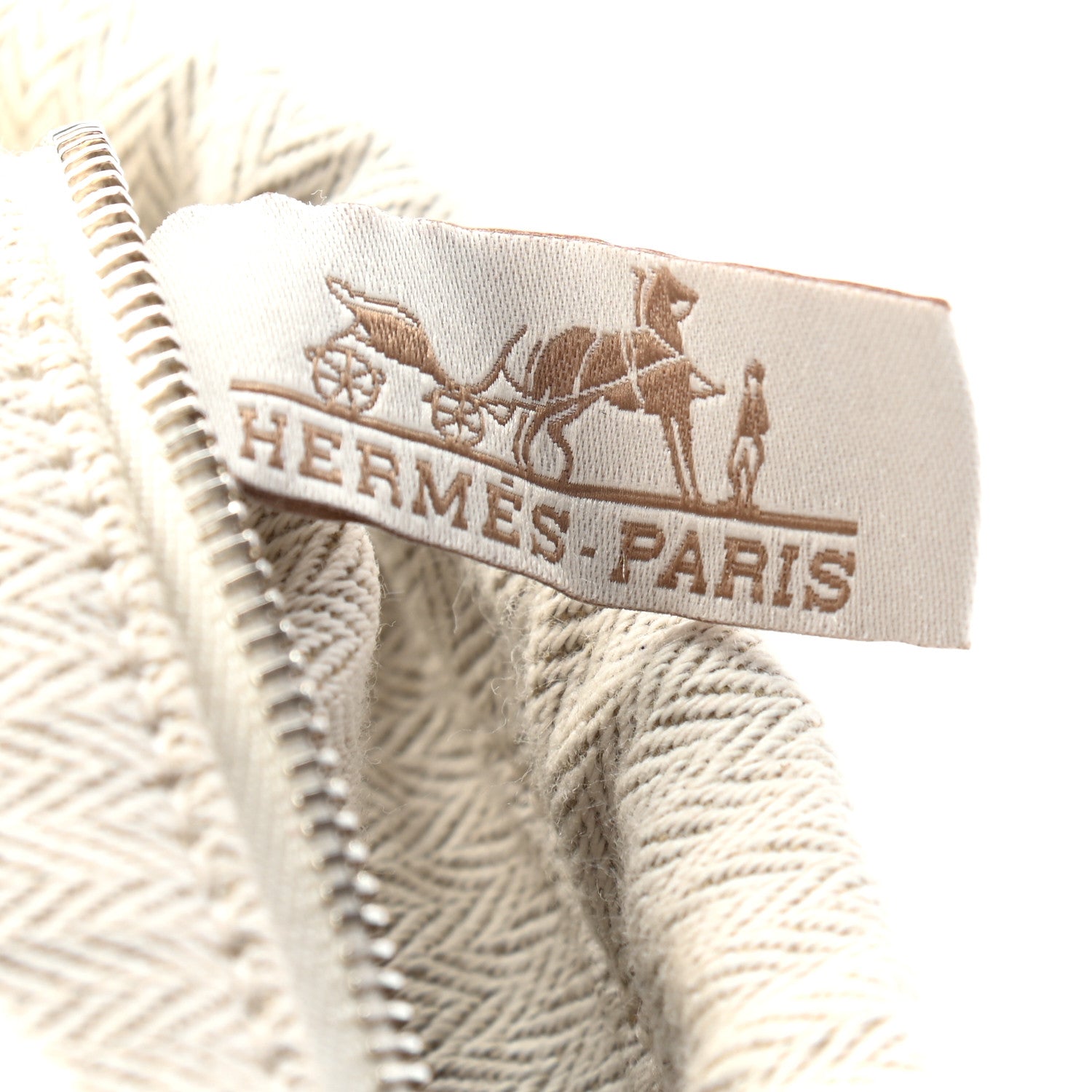 Hermes Canvas Barenia Fourbi 25 MM Pouch Naturel Fauve 6 of 8