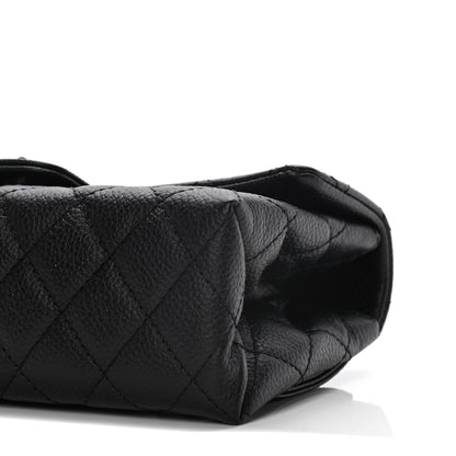 Chanel Grained Calfskin Quilted 2.55 Reissue Flap Belt Bag Clutch Black 10 of 10