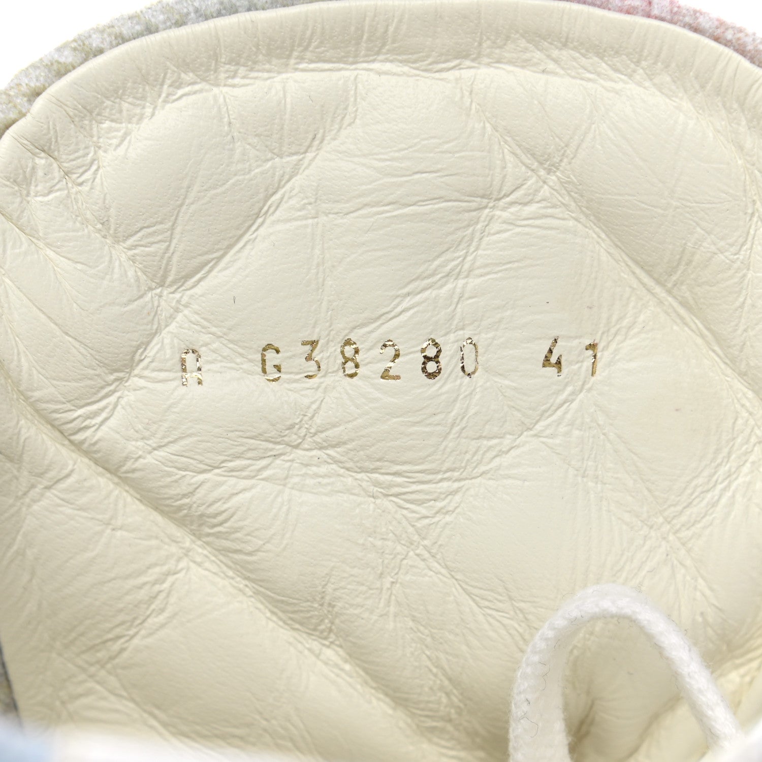 Chanel Printed Fabric Quilted High Top Sneakers 41 Green Pink Blue 8 of 8