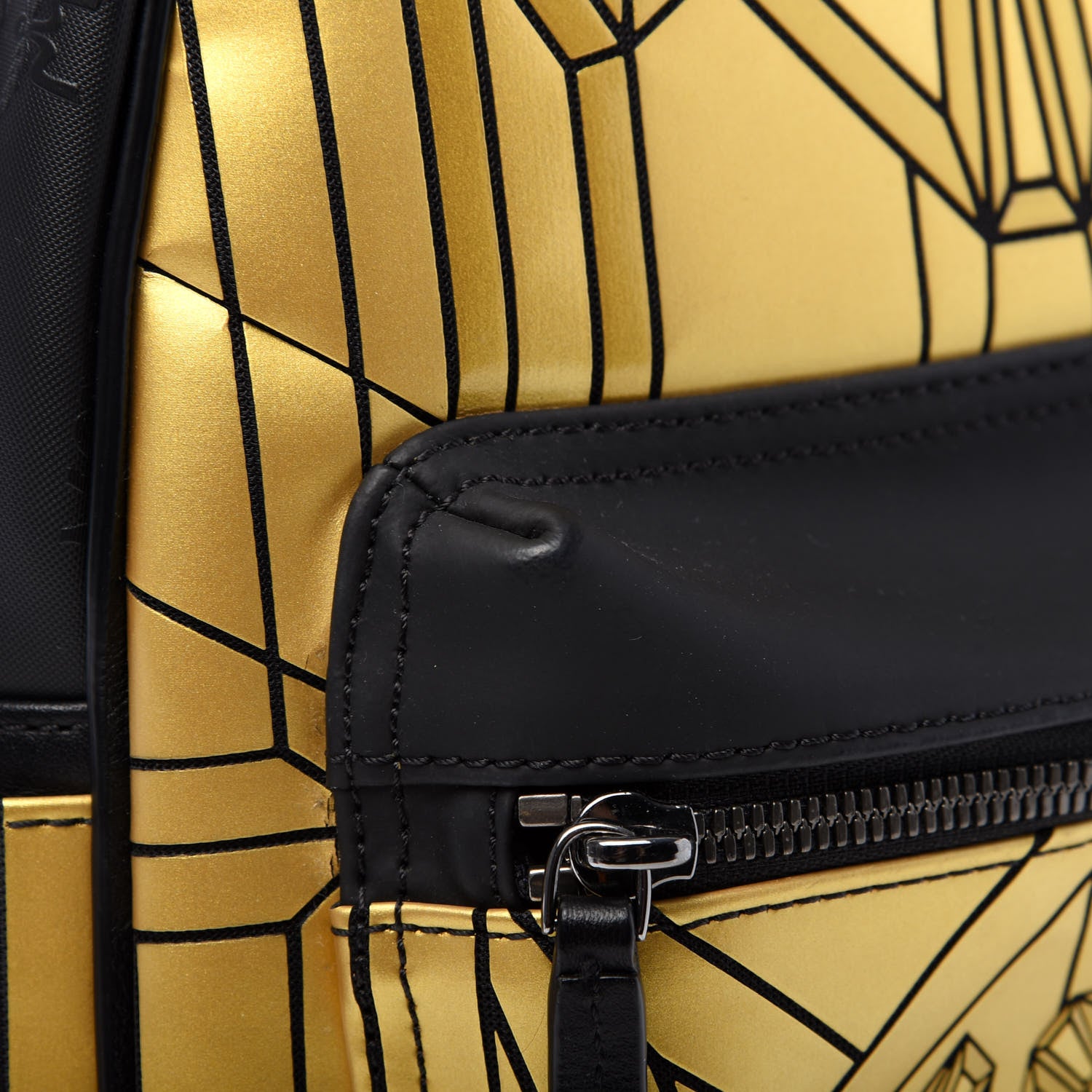 MCM Metallic Calfskin Small Bionic Backpack Gold 8 of 10