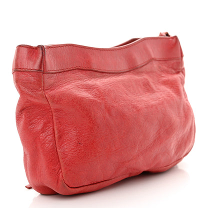 Balenciaga Chevre Classic Hardware Porte Toilette Makeup Clutch  Rouge Coquelicot 3 of 15