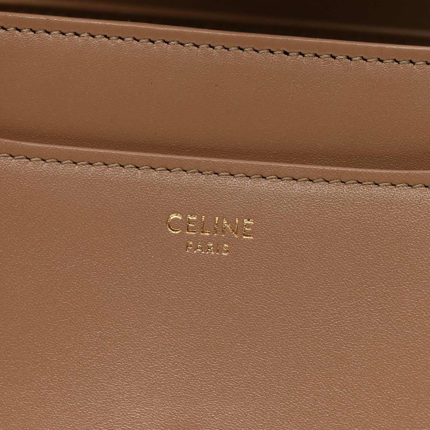 Satinated Calfskin Small 16 Top Handle Bag Beige