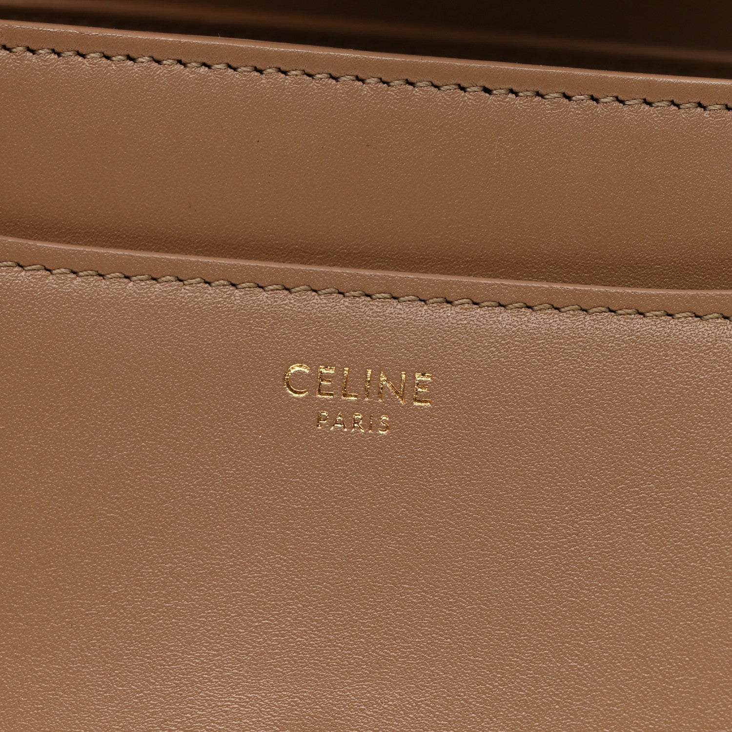 Celine Satinated Calfskin Small 16 Top Handle Bag Beige 7 of 15