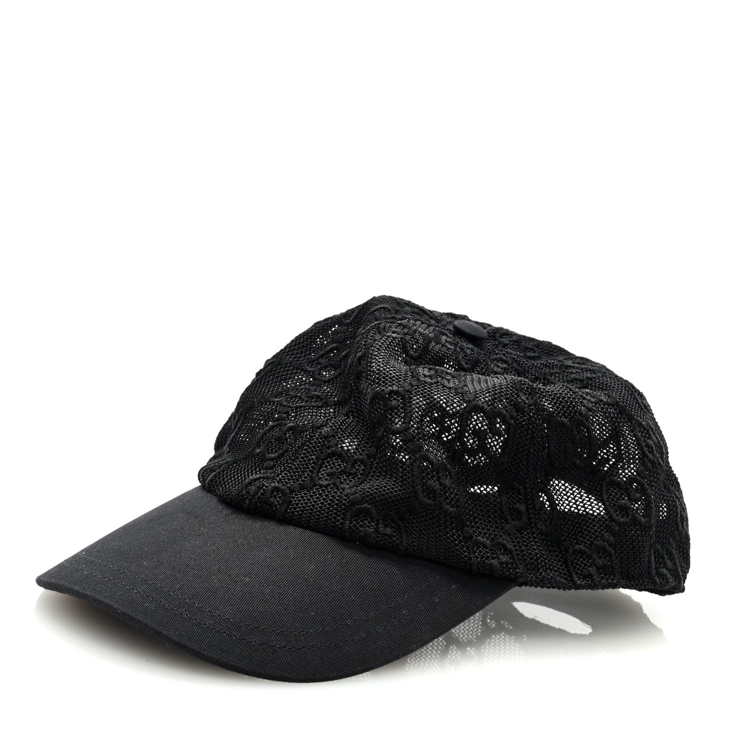 Gucci GG Mesh Baseball L Hat Black 1 of 8