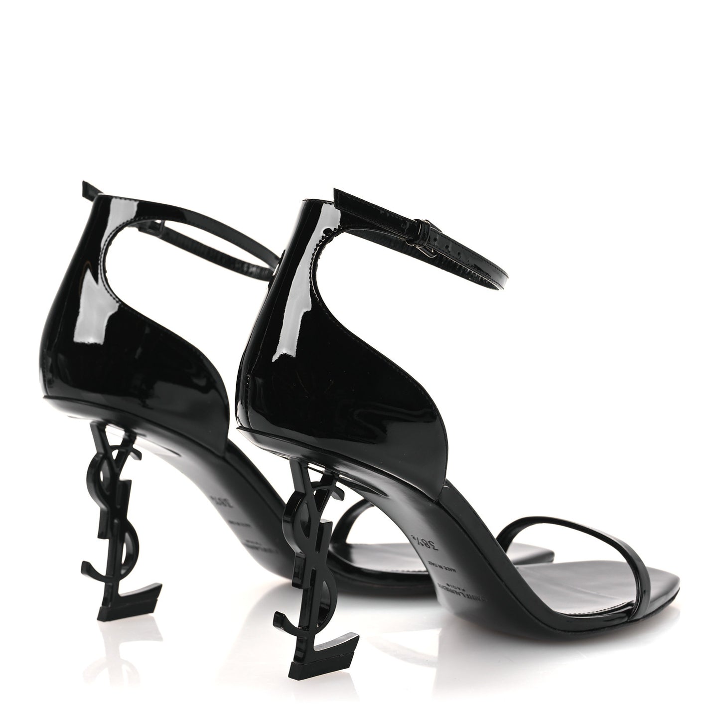 Vernice Chiffon Opyum 85 Sandals 38.5 Black