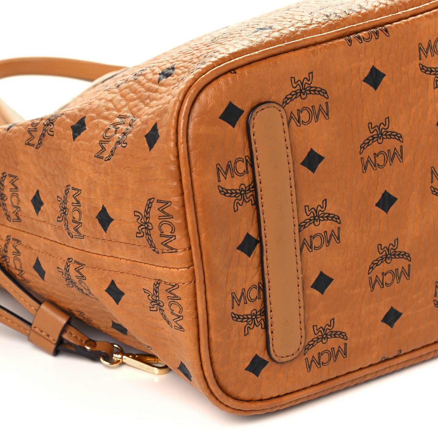 Visetos Medium Liz Reversible Shopper Tote Cognac