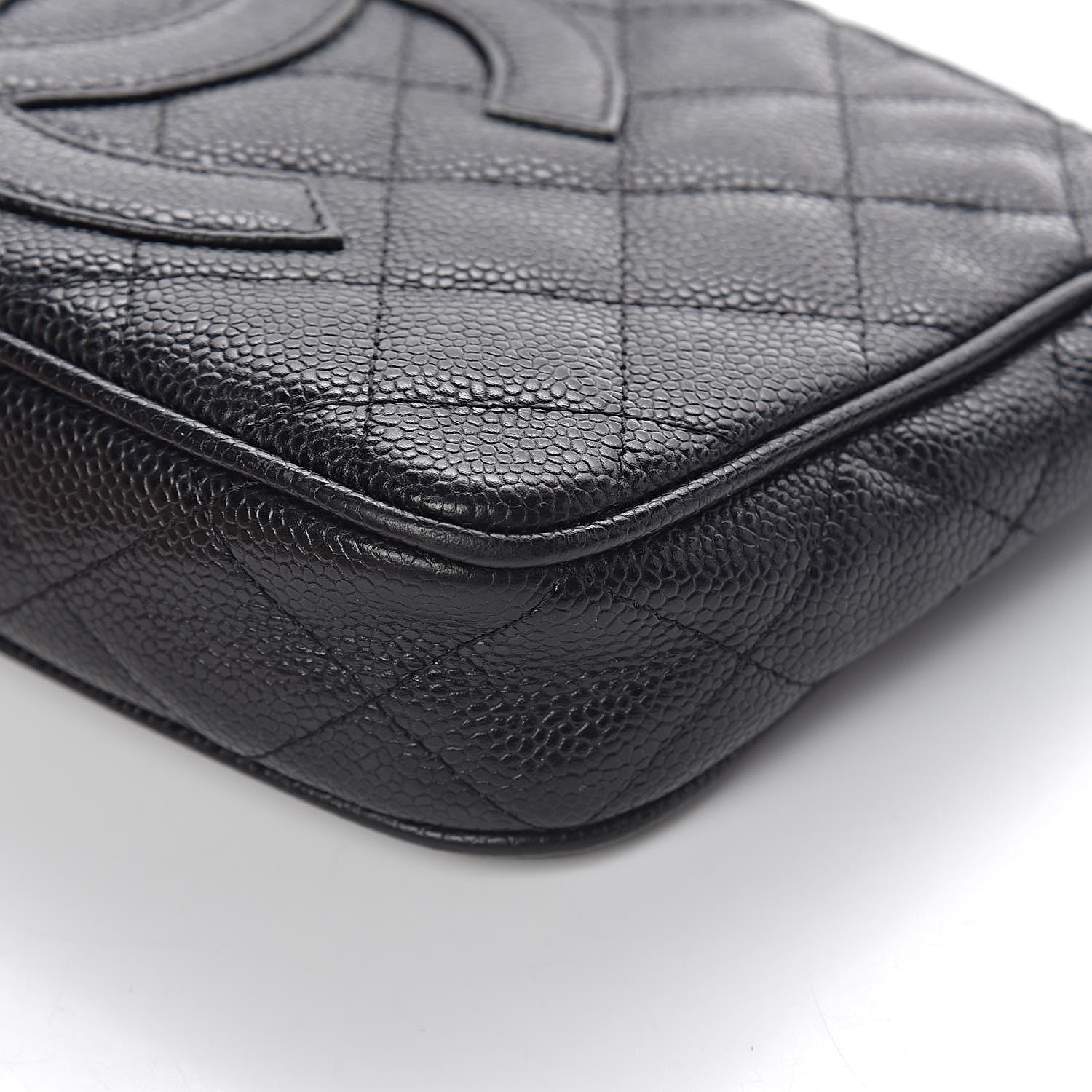 Chanel Caviar Quilted CC Shoulder Bag Black 12 of 17