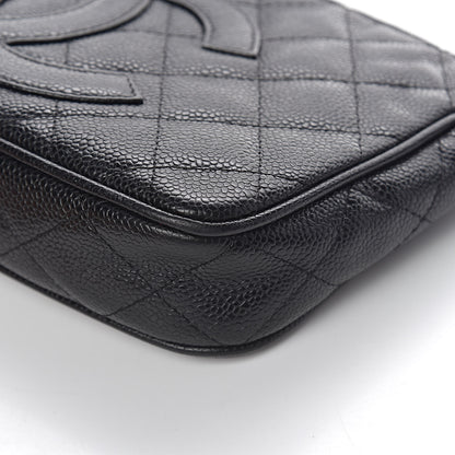 Chanel Caviar Quilted CC Shoulder Bag Black 12 of 17