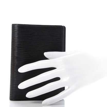 Louis Vuitton Epi Small Ring Agenda Cover Black 2 of 9