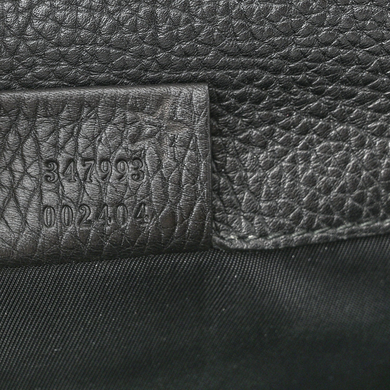 Gucci Pebbled Calfskin Soho Flap Belt Bag Black 7 of 11
