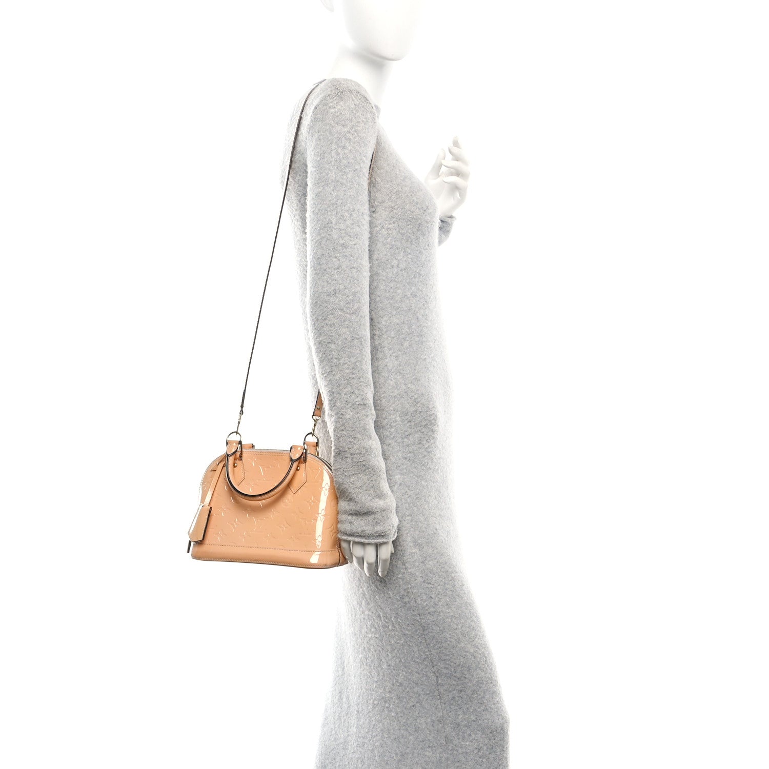 Louis Vuitton Vernis Alma BB Rose Velours 2 of 13