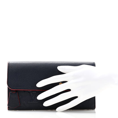Louis Vuitton Empreinte Pont-Neuf Wallet Marine Rouge 2 of 9