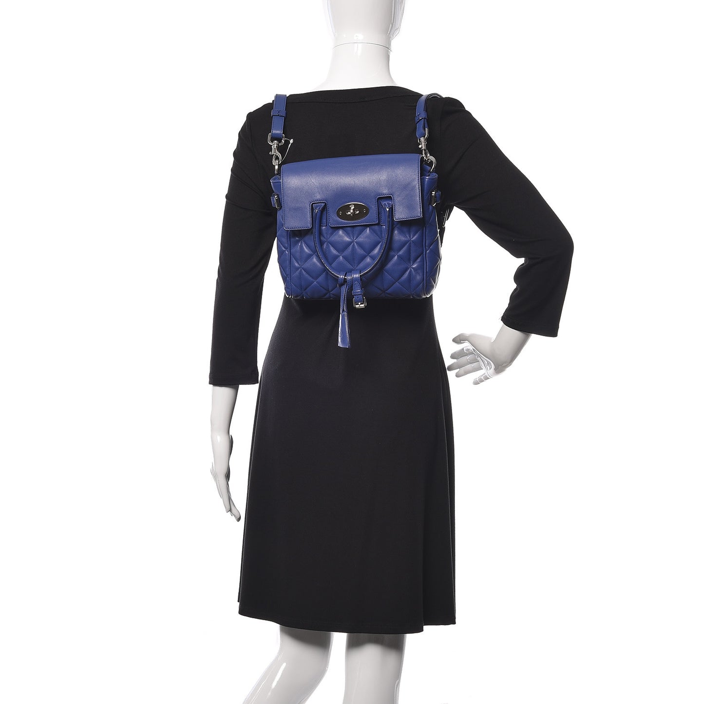 Nappa Quilted Mini Cara Delevingne Convertible Bag Indigo
