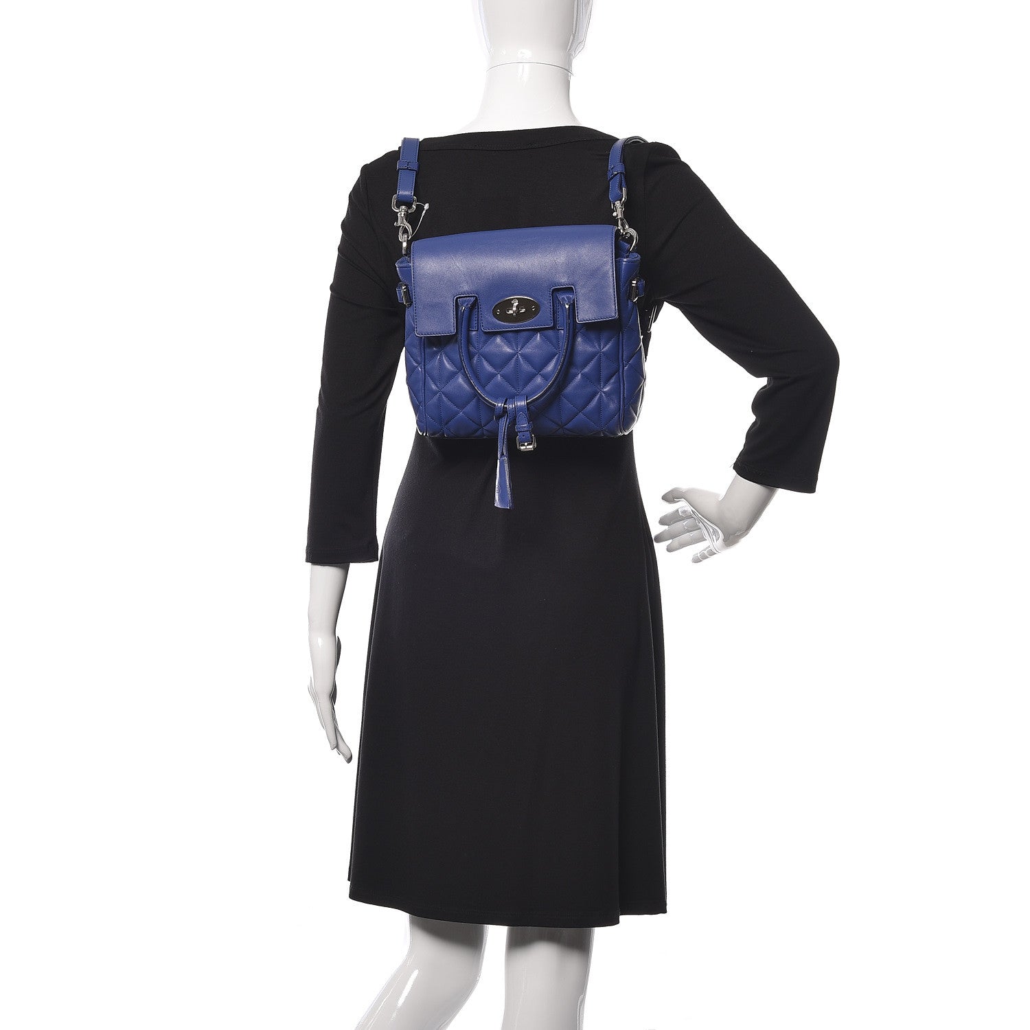 Mulberry Nappa Quilted Mini Cara Delevingne Convertible Bag Indigo 2 of 12