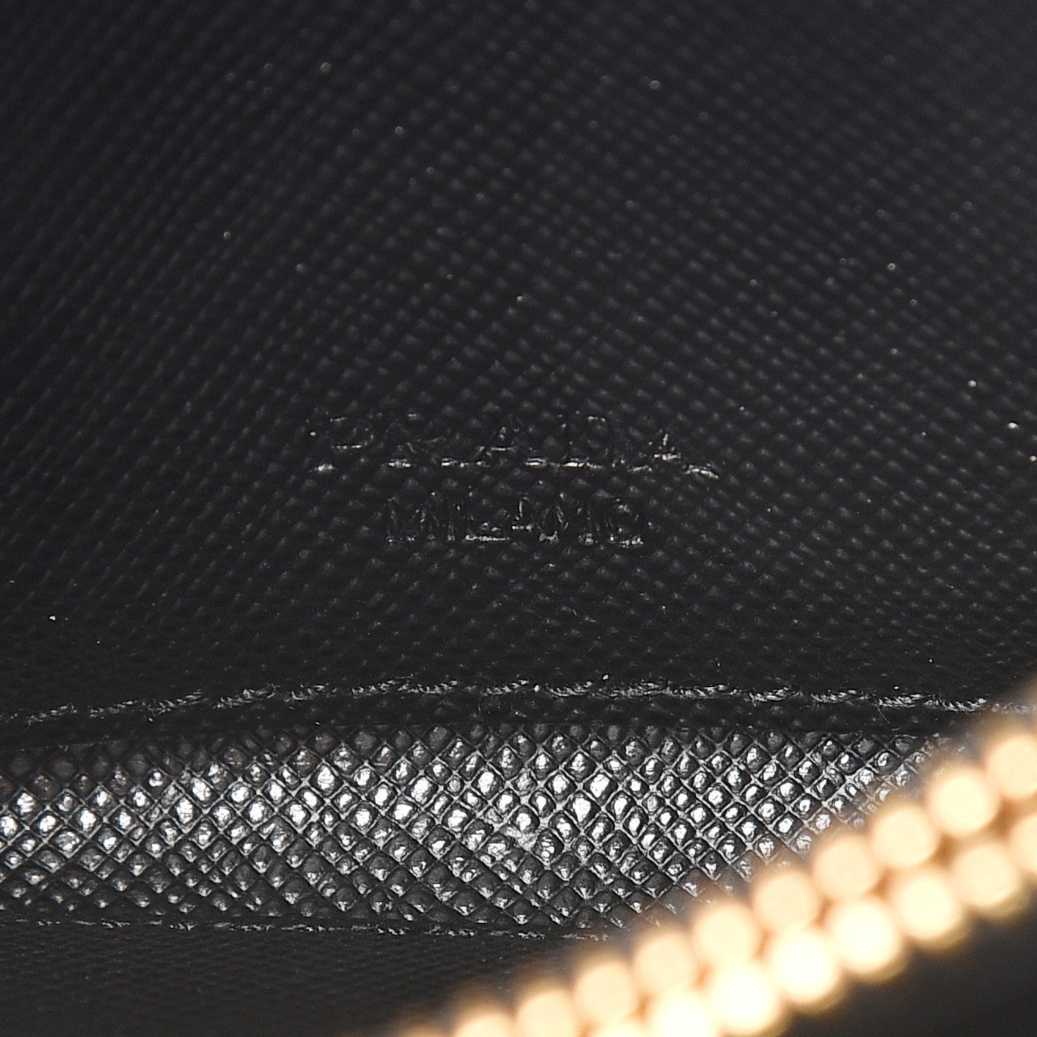 Prada Saffiano Metal Wristlet Black 6 of 9