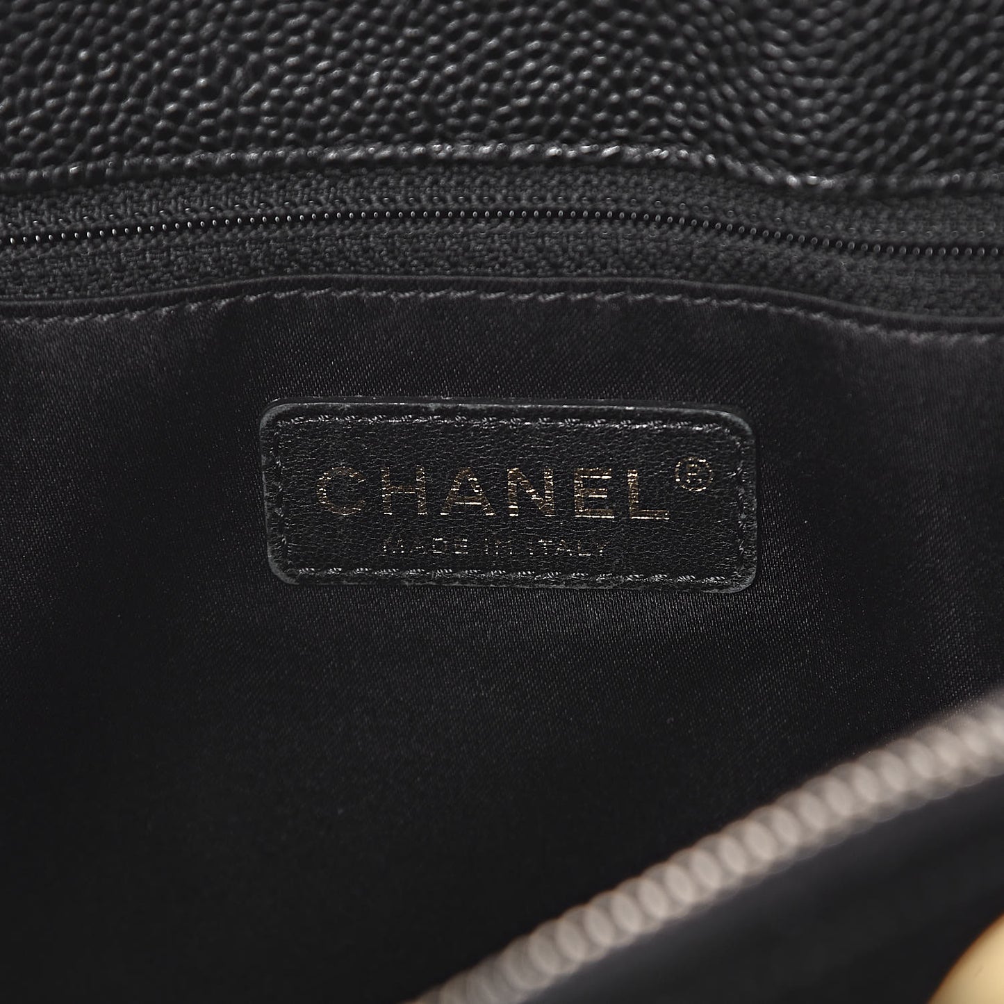 Caviar Quilted Grand Shopping Tote GST Black