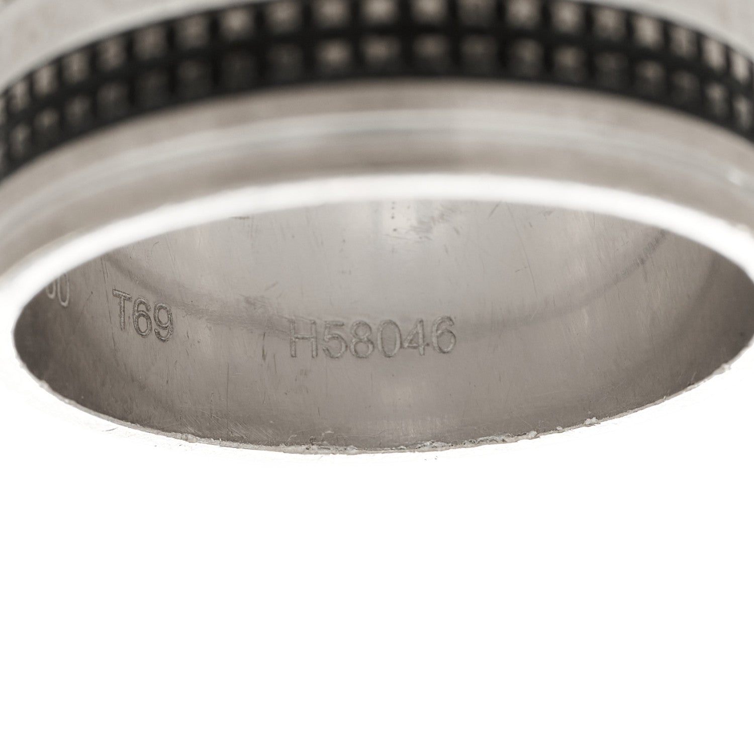 Boucheron 18K White Gold PVD Large Quatre Classique Ring 69 12.5 6 of 7