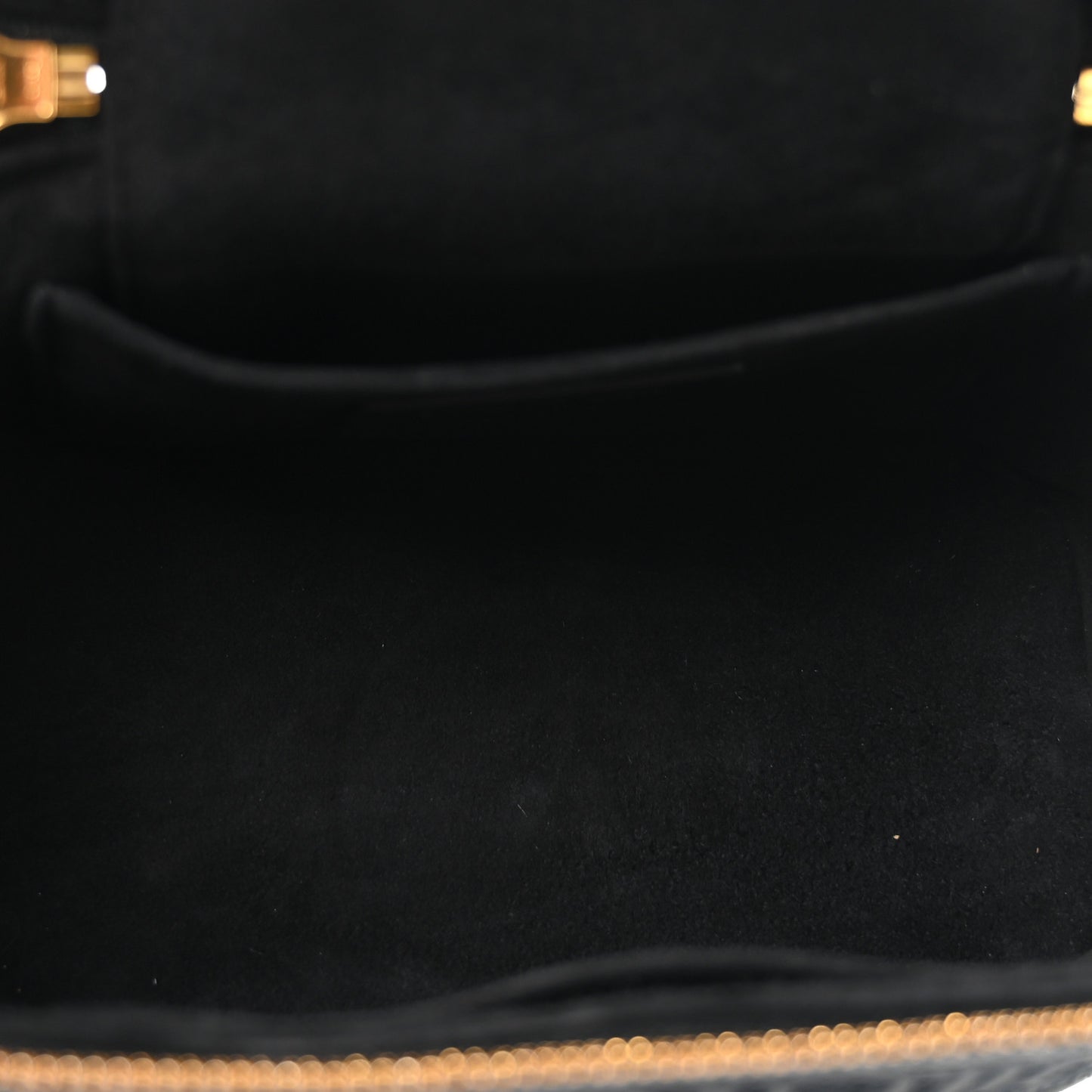 Lambskin Cannage Small Diortravel Vanity Case Black