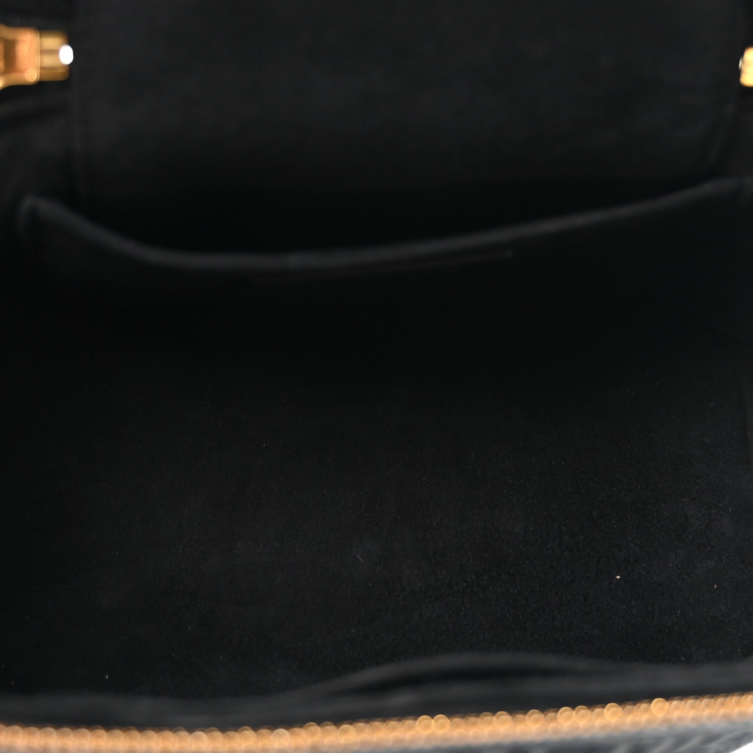 Christian Dior Lambskin Cannage Small Diortravel Vanity Case Black 5 of 6