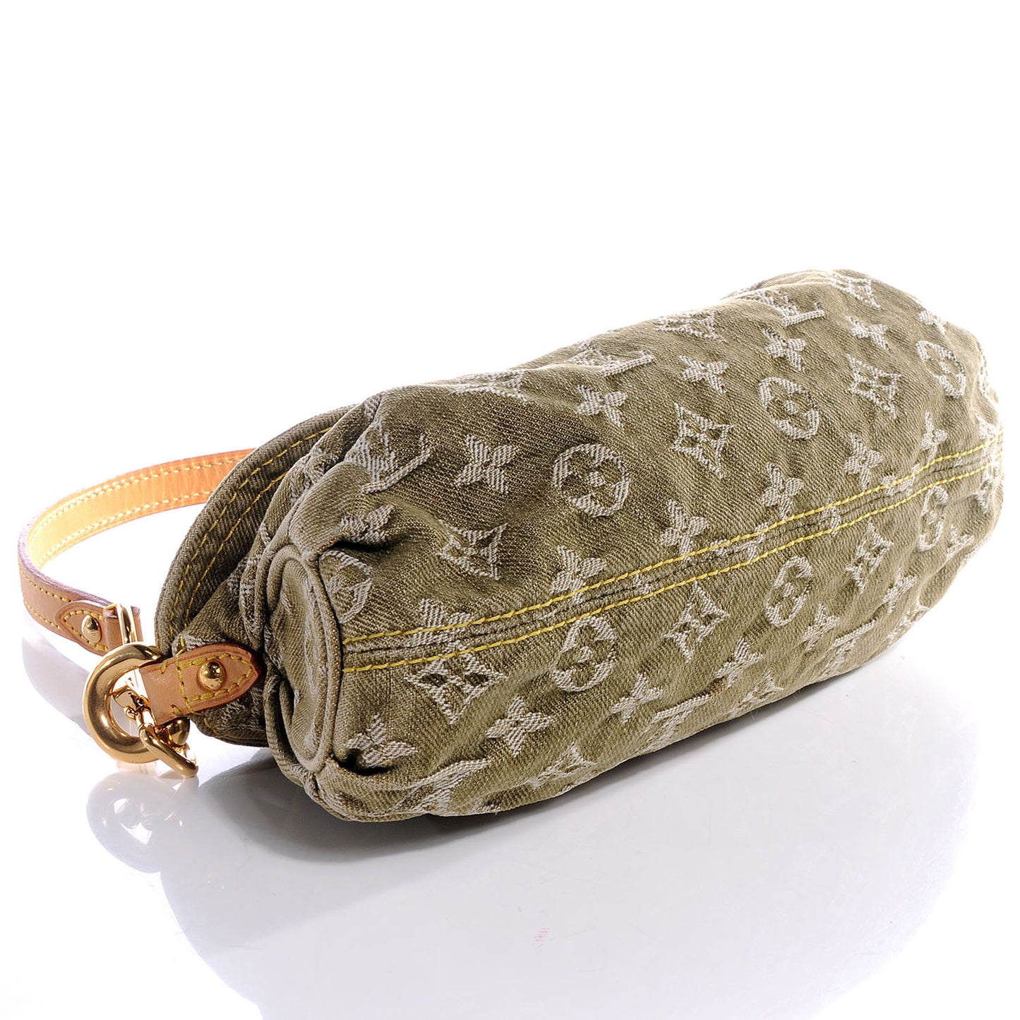 Monogram Denim Mini Pleaty Lichen