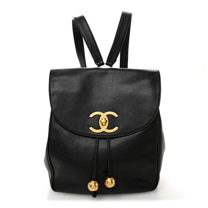Chanel Caviar CC Backpack Black 1 of 10