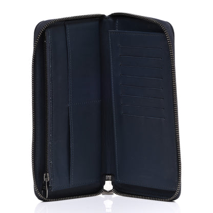 Louis Vuitton Damier Infini Zippy Vertical Wallet Midnight Blue 5 of 10