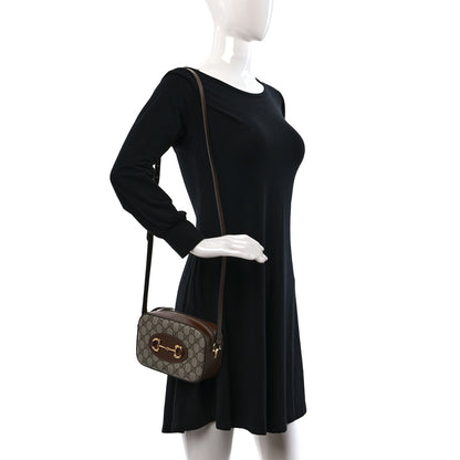 Gucci GG Supreme Monogram Mini Horsebit 1955 Camera Shoulder Bag Beige Brown Sugar 3 of 8