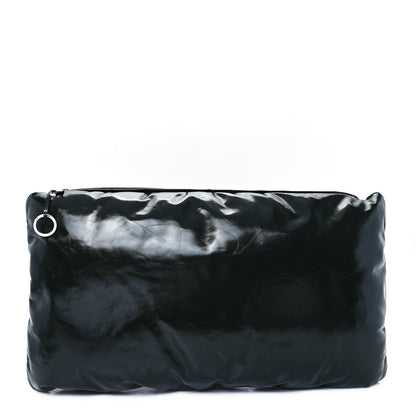 Bottega Veneta Patent Large Pillow Pouch Emerald Green 1 of 10